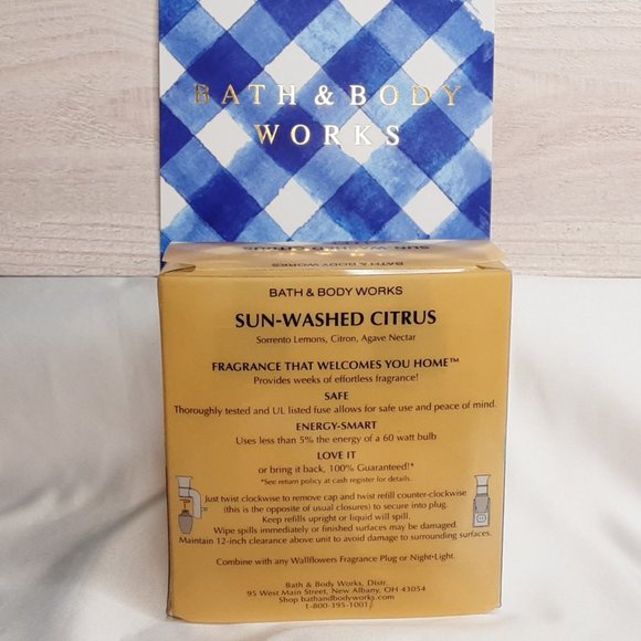 BATH & BODY WORKS WALLFLOWERS PLUG-IN REFILLS 'SUN-WASHED CITRUS' 2-PACK - Picture 4 of 14